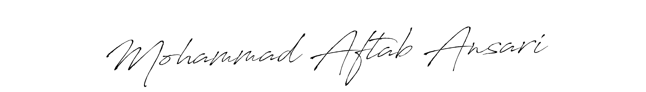 Design your own signature with our free online signature maker. With this signature software, you can create a handwritten (Antro_Vectra) signature for name Mohammad Aftab Ansari. Mohammad Aftab Ansari signature style 6 images and pictures png