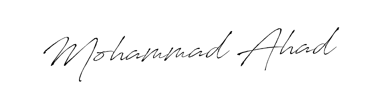 Make a beautiful signature design for name Mohammad Ahad. Use this online signature maker to create a handwritten signature for free. Mohammad Ahad signature style 6 images and pictures png