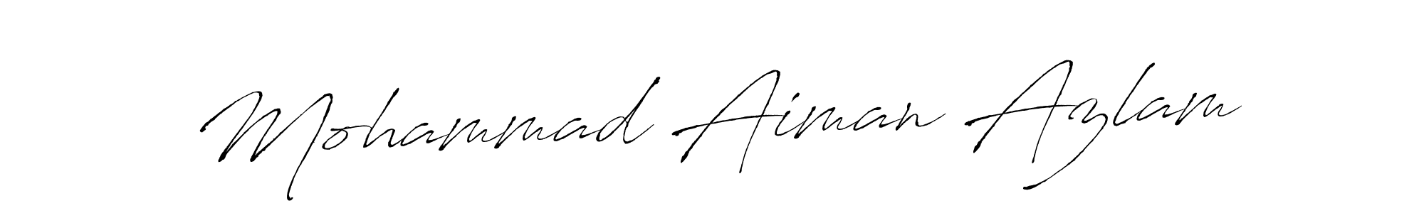 You should practise on your own different ways (Antro_Vectra) to write your name (Mohammad Aiman Azlam) in signature. don't let someone else do it for you. Mohammad Aiman Azlam signature style 6 images and pictures png