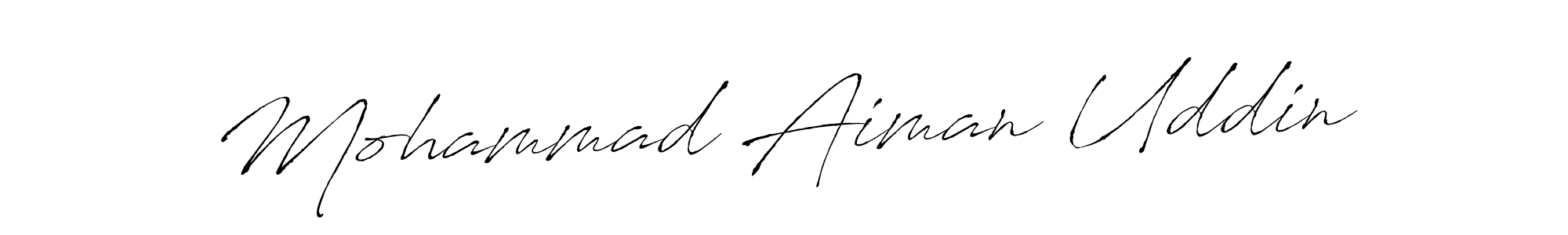 The best way (Antro_Vectra) to make a short signature is to pick only two or three words in your name. The name Mohammad Aiman Uddin include a total of six letters. For converting this name. Mohammad Aiman Uddin signature style 6 images and pictures png