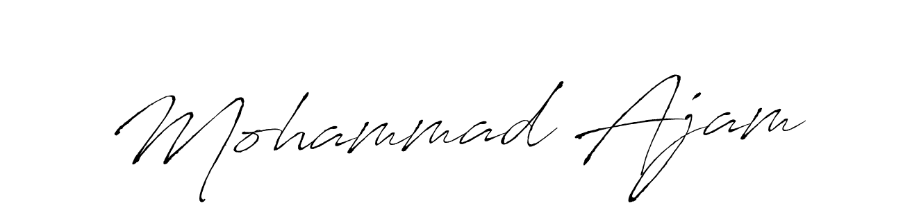 Also we have Mohammad Ajam name is the best signature style. Create professional handwritten signature collection using Antro_Vectra autograph style. Mohammad Ajam signature style 6 images and pictures png