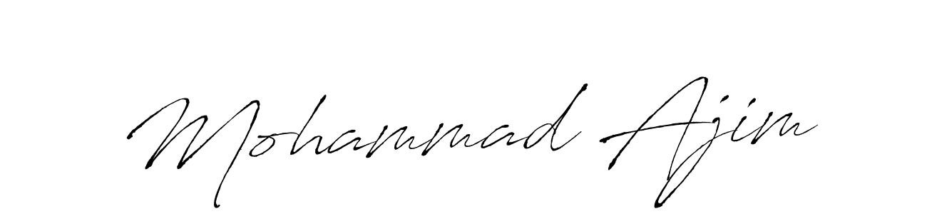 Create a beautiful signature design for name Mohammad Ajim. With this signature (Antro_Vectra) fonts, you can make a handwritten signature for free. Mohammad Ajim signature style 6 images and pictures png