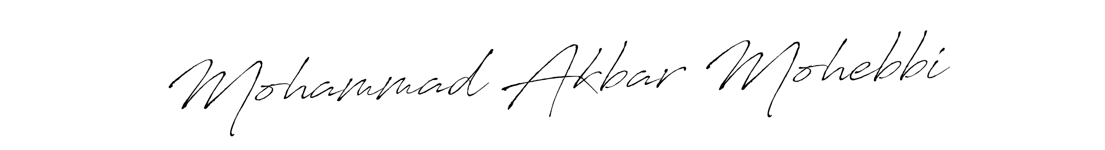 Design your own signature with our free online signature maker. With this signature software, you can create a handwritten (Antro_Vectra) signature for name Mohammad Akbar Mohebbi. Mohammad Akbar Mohebbi signature style 6 images and pictures png
