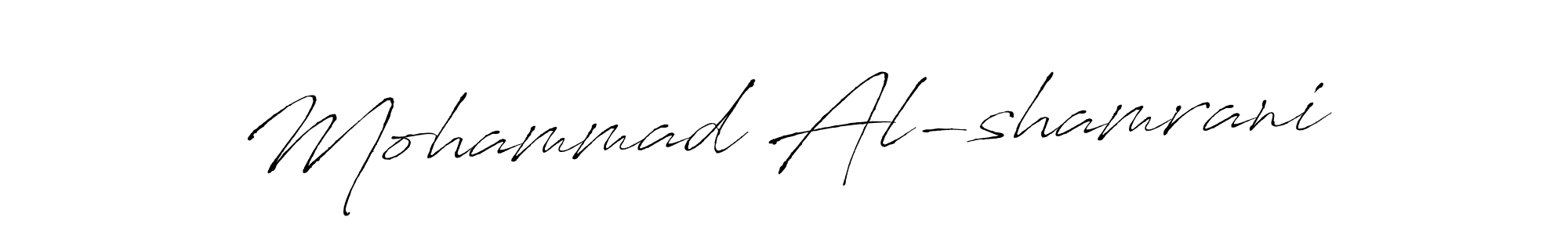 Mohammad Al-shamrani stylish signature style. Best Handwritten Sign (Antro_Vectra) for my name. Handwritten Signature Collection Ideas for my name Mohammad Al-shamrani. Mohammad Al-shamrani signature style 6 images and pictures png
