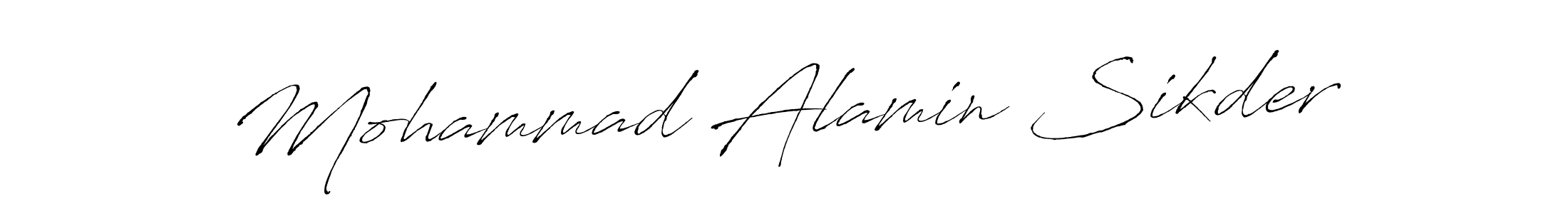 Mohammad Alamin Sikder stylish signature style. Best Handwritten Sign (Antro_Vectra) for my name. Handwritten Signature Collection Ideas for my name Mohammad Alamin Sikder. Mohammad Alamin Sikder signature style 6 images and pictures png