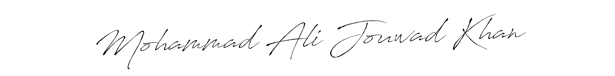 How to make Mohammad Ali Jouwad Khan name signature. Use Antro_Vectra style for creating short signs online. This is the latest handwritten sign. Mohammad Ali Jouwad Khan signature style 6 images and pictures png