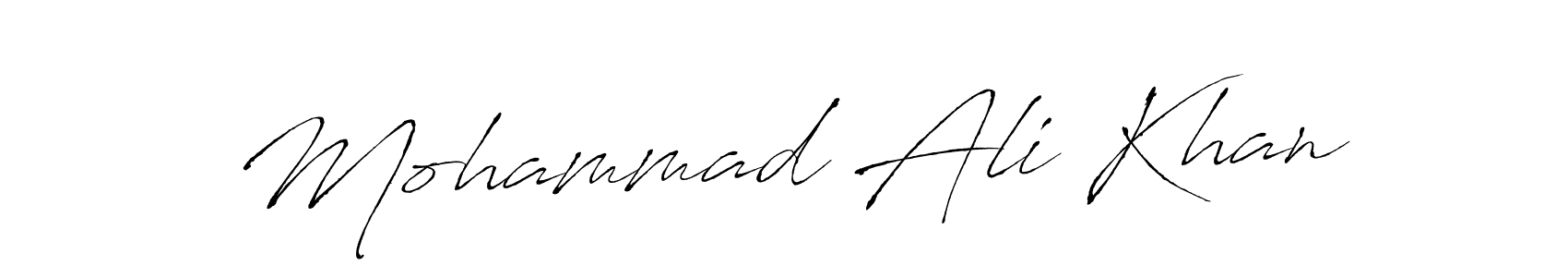 Design your own signature with our free online signature maker. With this signature software, you can create a handwritten (Antro_Vectra) signature for name Mohammad Ali Khan. Mohammad Ali Khan signature style 6 images and pictures png