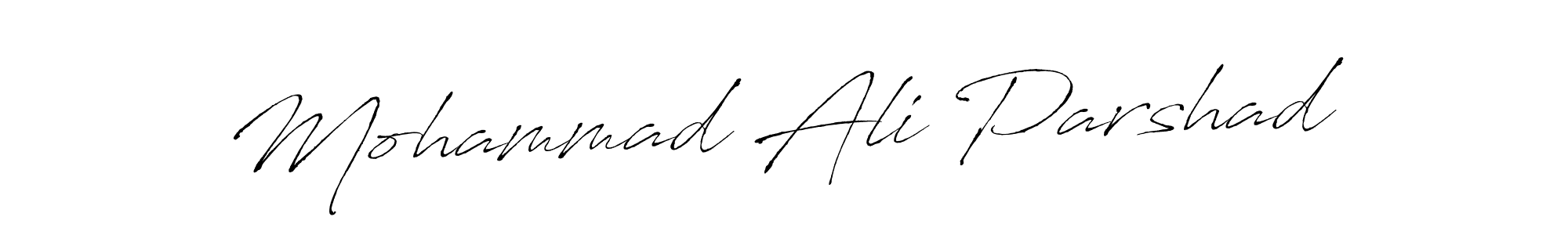 Also we have Mohammad Ali Parshad name is the best signature style. Create professional handwritten signature collection using Antro_Vectra autograph style. Mohammad Ali Parshad signature style 6 images and pictures png