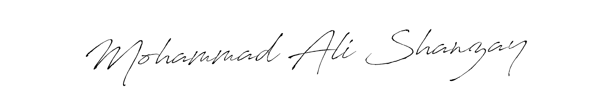 Design your own signature with our free online signature maker. With this signature software, you can create a handwritten (Antro_Vectra) signature for name Mohammad Ali Shanzay. Mohammad Ali Shanzay signature style 6 images and pictures png