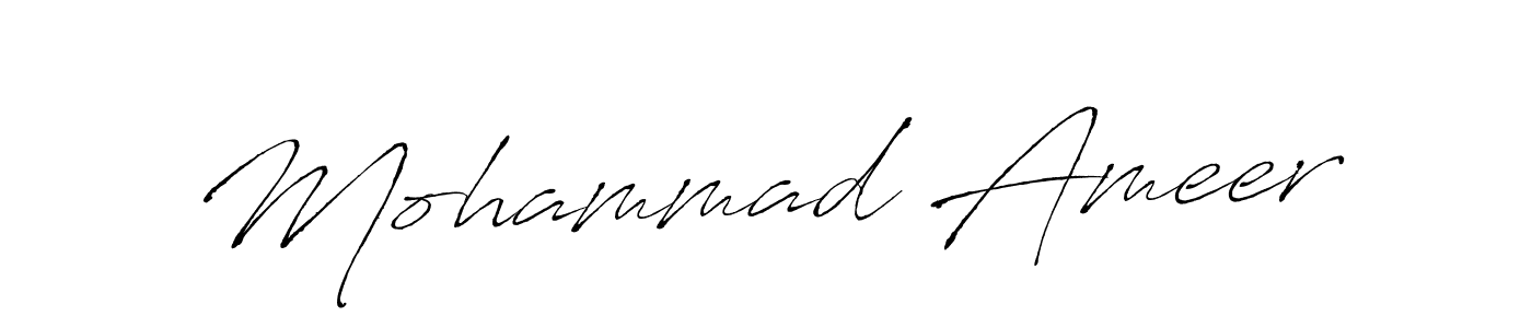 Antro_Vectra is a professional signature style that is perfect for those who want to add a touch of class to their signature. It is also a great choice for those who want to make their signature more unique. Get Mohammad Ameer name to fancy signature for free. Mohammad Ameer signature style 6 images and pictures png