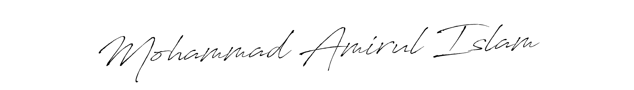 Design your own signature with our free online signature maker. With this signature software, you can create a handwritten (Antro_Vectra) signature for name Mohammad Amirul Islam. Mohammad Amirul Islam signature style 6 images and pictures png