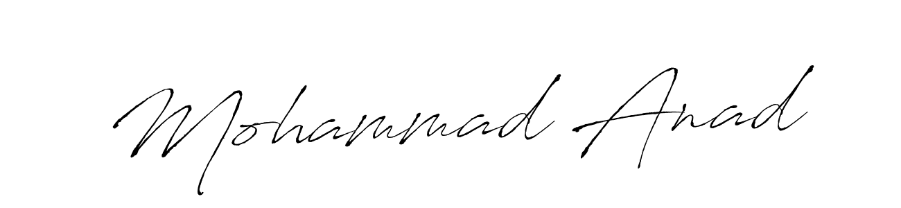 Also we have Mohammad Anad name is the best signature style. Create professional handwritten signature collection using Antro_Vectra autograph style. Mohammad Anad signature style 6 images and pictures png