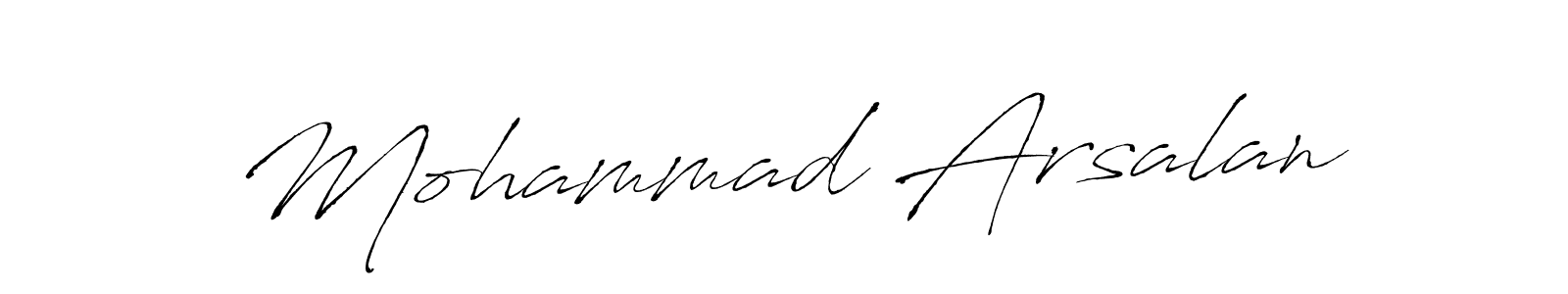 Mohammad Arsalan stylish signature style. Best Handwritten Sign (Antro_Vectra) for my name. Handwritten Signature Collection Ideas for my name Mohammad Arsalan. Mohammad Arsalan signature style 6 images and pictures png