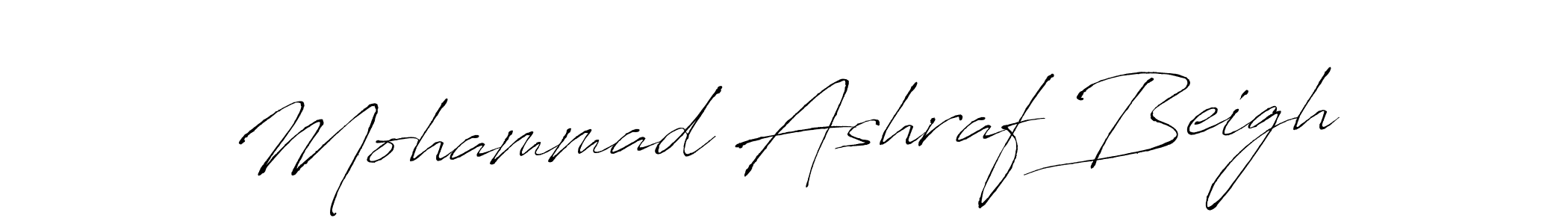 How to make Mohammad Ashraf Beigh signature? Antro_Vectra is a professional autograph style. Create handwritten signature for Mohammad Ashraf Beigh name. Mohammad Ashraf Beigh signature style 6 images and pictures png