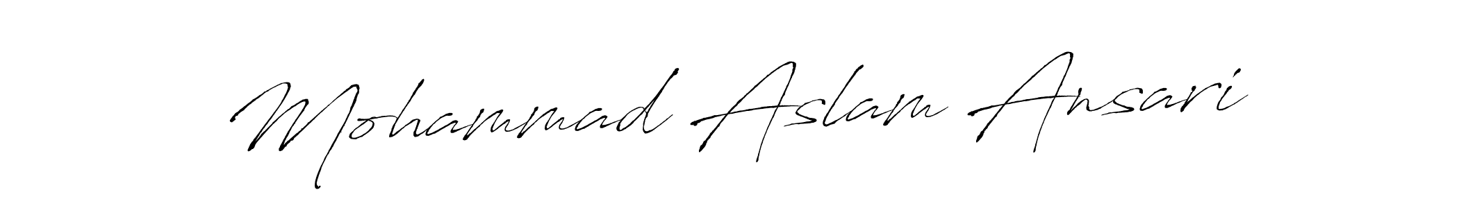 Also we have Mohammad Aslam Ansari name is the best signature style. Create professional handwritten signature collection using Antro_Vectra autograph style. Mohammad Aslam Ansari signature style 6 images and pictures png