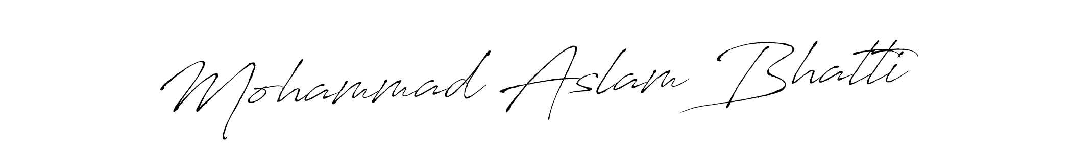 How to make Mohammad Aslam Bhatti signature? Antro_Vectra is a professional autograph style. Create handwritten signature for Mohammad Aslam Bhatti name. Mohammad Aslam Bhatti signature style 6 images and pictures png