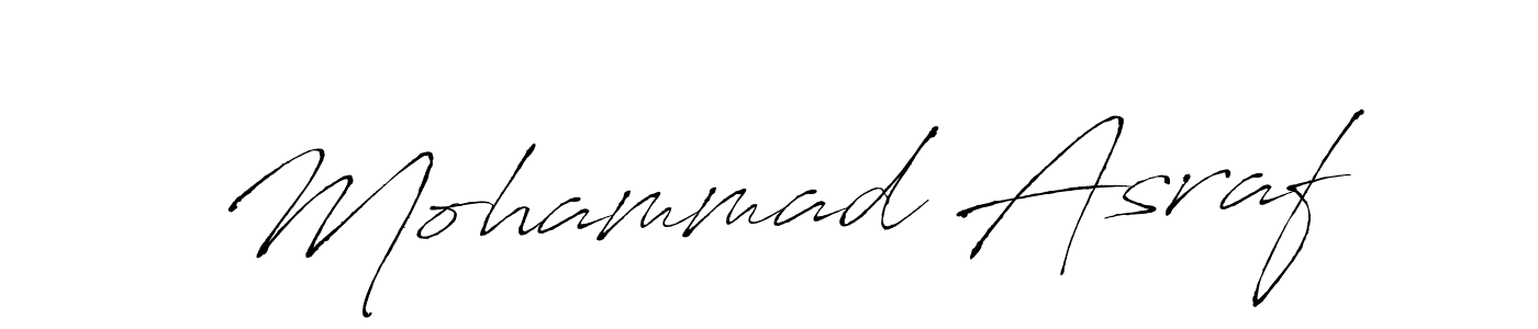 Design your own signature with our free online signature maker. With this signature software, you can create a handwritten (Antro_Vectra) signature for name Mohammad Asraf. Mohammad Asraf signature style 6 images and pictures png