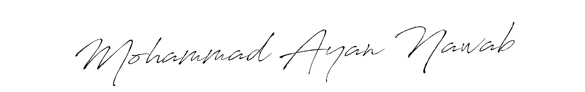 You should practise on your own different ways (Antro_Vectra) to write your name (Mohammad Ayan Nawab) in signature. don't let someone else do it for you. Mohammad Ayan Nawab signature style 6 images and pictures png