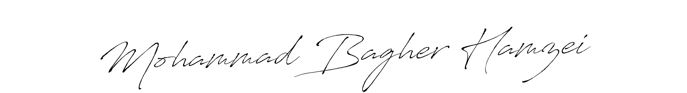 Also we have Mohammad Bagher Hamzei name is the best signature style. Create professional handwritten signature collection using Antro_Vectra autograph style. Mohammad Bagher Hamzei signature style 6 images and pictures png