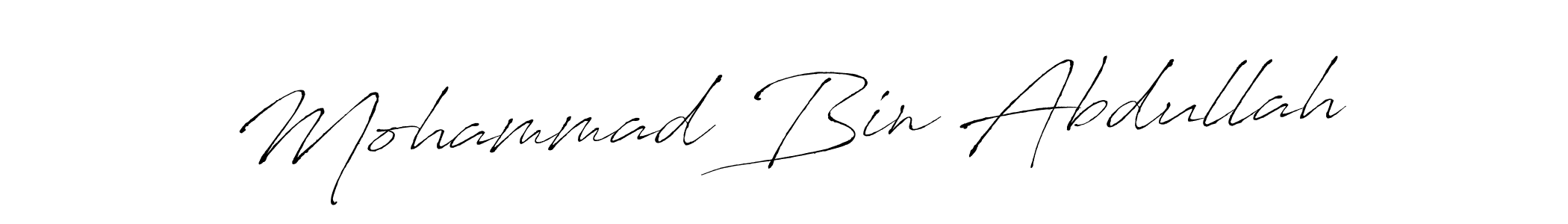 Make a beautiful signature design for name Mohammad Bin Abdullah. Use this online signature maker to create a handwritten signature for free. Mohammad Bin Abdullah signature style 6 images and pictures png