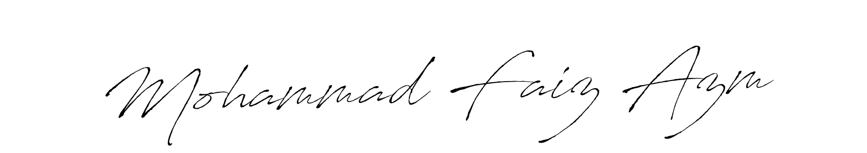 Make a beautiful signature design for name Mohammad Faiz Azm. With this signature (Antro_Vectra) style, you can create a handwritten signature for free. Mohammad Faiz Azm signature style 6 images and pictures png