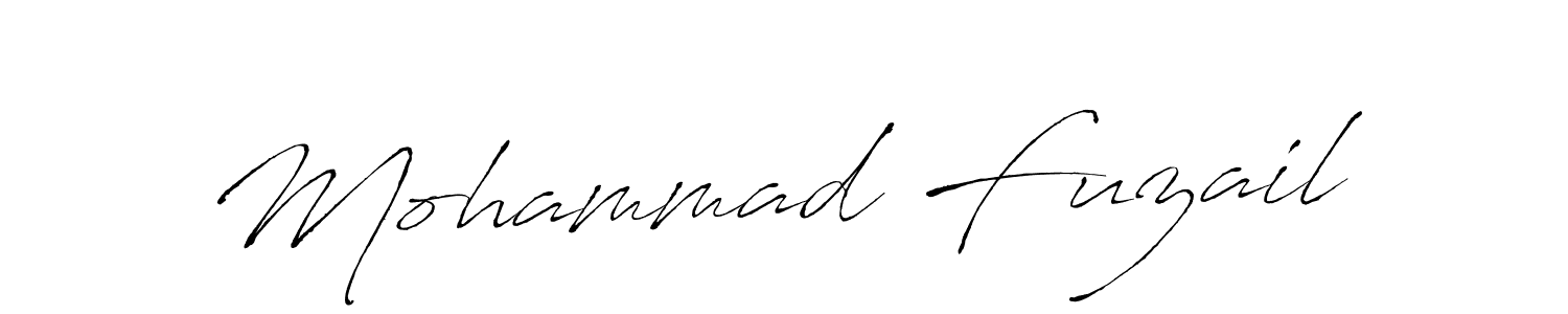 Mohammad Fuzail stylish signature style. Best Handwritten Sign (Antro_Vectra) for my name. Handwritten Signature Collection Ideas for my name Mohammad Fuzail. Mohammad Fuzail signature style 6 images and pictures png