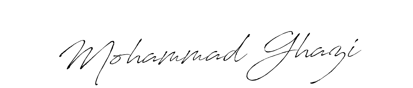 Mohammad Ghazi stylish signature style. Best Handwritten Sign (Antro_Vectra) for my name. Handwritten Signature Collection Ideas for my name Mohammad Ghazi. Mohammad Ghazi signature style 6 images and pictures png