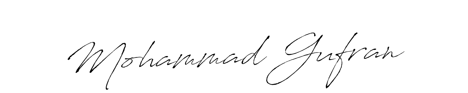 Make a beautiful signature design for name Mohammad Gufran. With this signature (Antro_Vectra) style, you can create a handwritten signature for free. Mohammad Gufran signature style 6 images and pictures png