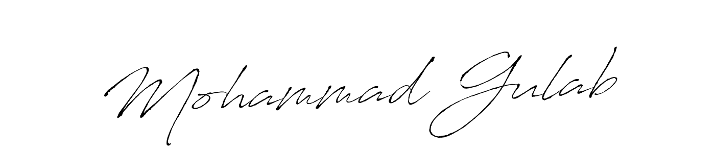 Create a beautiful signature design for name Mohammad Gulab. With this signature (Antro_Vectra) fonts, you can make a handwritten signature for free. Mohammad Gulab signature style 6 images and pictures png