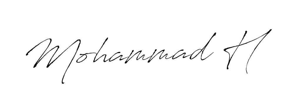 It looks lik you need a new signature style for name Mohammad H. Design unique handwritten (Antro_Vectra) signature with our free signature maker in just a few clicks. Mohammad H signature style 6 images and pictures png