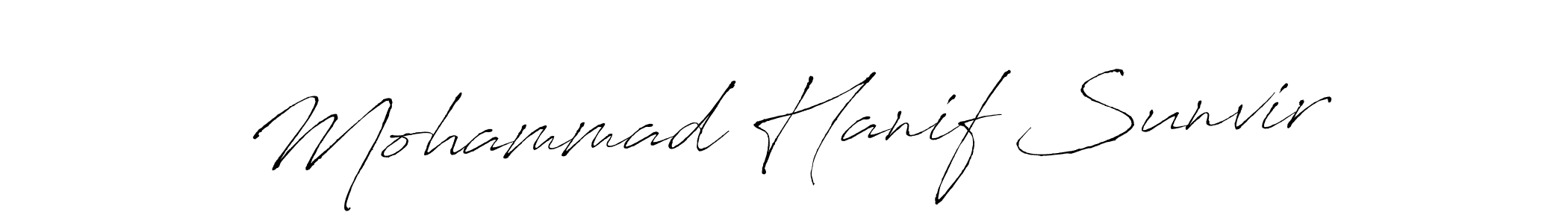 Make a beautiful signature design for name Mohammad Hanif Sunvir. Use this online signature maker to create a handwritten signature for free. Mohammad Hanif Sunvir signature style 6 images and pictures png