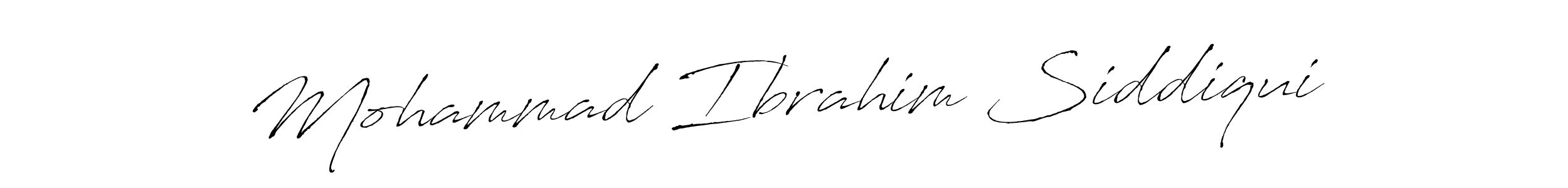 Mohammad Ibrahim Siddiqui stylish signature style. Best Handwritten Sign (Antro_Vectra) for my name. Handwritten Signature Collection Ideas for my name Mohammad Ibrahim Siddiqui. Mohammad Ibrahim Siddiqui signature style 6 images and pictures png