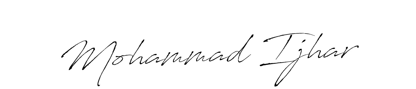 You should practise on your own different ways (Antro_Vectra) to write your name (Mohammad Ijhar) in signature. don't let someone else do it for you. Mohammad Ijhar signature style 6 images and pictures png