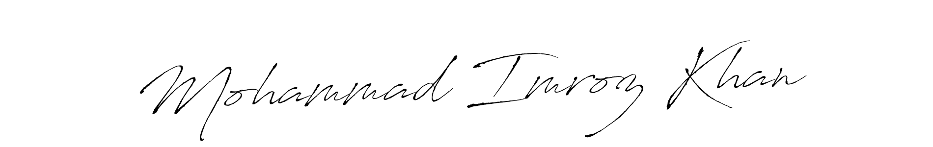 if you are searching for the best signature style for your name Mohammad Imroz Khan. so please give up your signature search. here we have designed multiple signature styles  using Antro_Vectra. Mohammad Imroz Khan signature style 6 images and pictures png