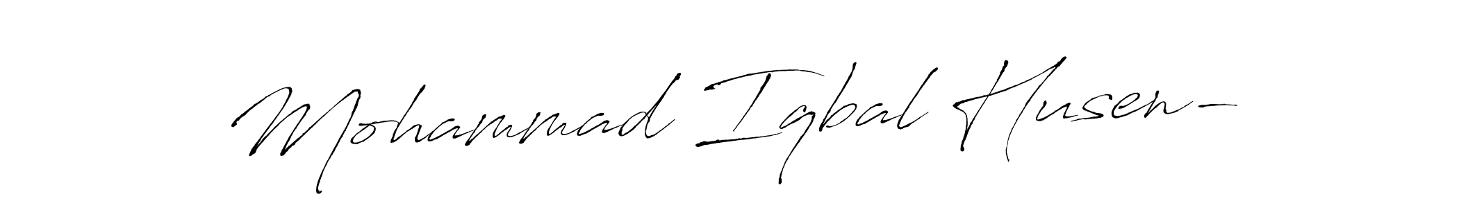 Make a beautiful signature design for name Mohammad Iqbal Husen-. Use this online signature maker to create a handwritten signature for free. Mohammad Iqbal Husen- signature style 6 images and pictures png