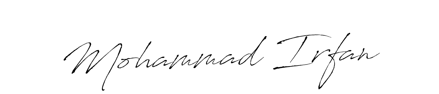 Design your own signature with our free online signature maker. With this signature software, you can create a handwritten (Antro_Vectra) signature for name Mohammad Irfan. Mohammad Irfan signature style 6 images and pictures png