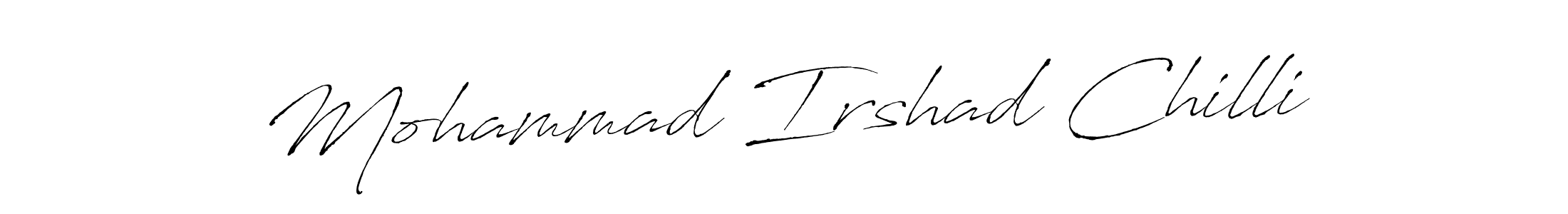 Design your own signature with our free online signature maker. With this signature software, you can create a handwritten (Antro_Vectra) signature for name Mohammad Irshad Chilli. Mohammad Irshad Chilli signature style 6 images and pictures png