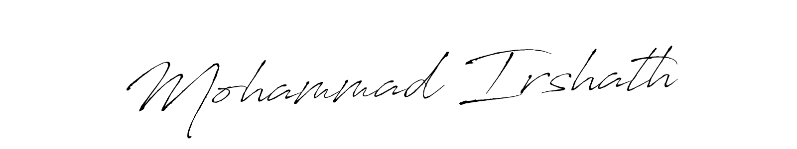 Also we have Mohammad Irshath name is the best signature style. Create professional handwritten signature collection using Antro_Vectra autograph style. Mohammad Irshath signature style 6 images and pictures png