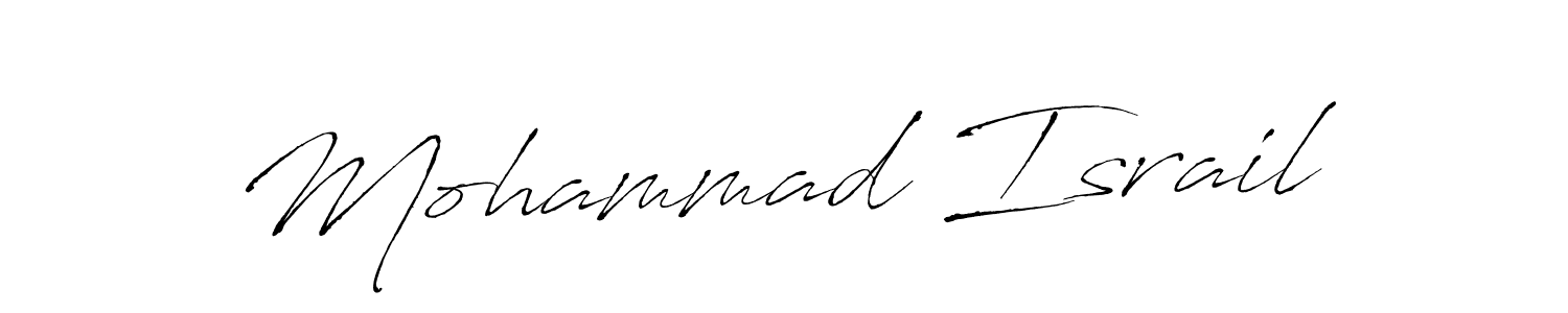 Also we have Mohammad Israil name is the best signature style. Create professional handwritten signature collection using Antro_Vectra autograph style. Mohammad Israil signature style 6 images and pictures png