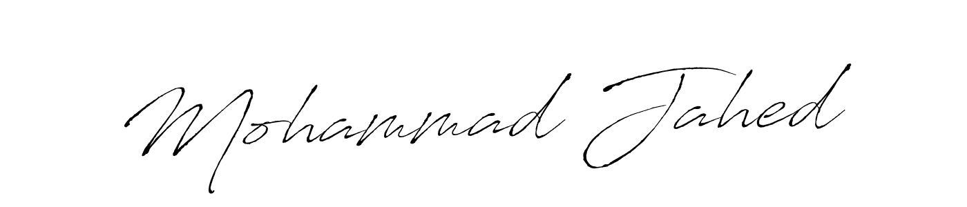 Mohammad Jahed stylish signature style. Best Handwritten Sign (Antro_Vectra) for my name. Handwritten Signature Collection Ideas for my name Mohammad Jahed. Mohammad Jahed signature style 6 images and pictures png