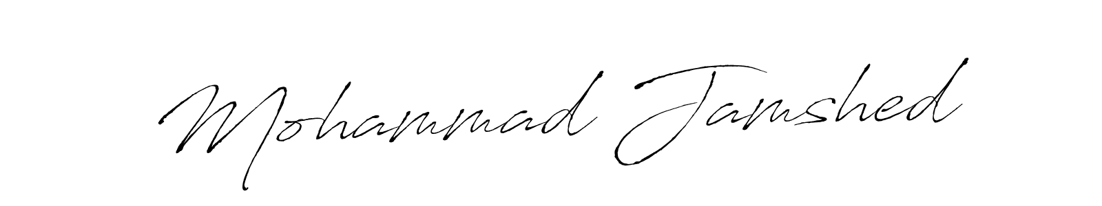How to make Mohammad Jamshed name signature. Use Antro_Vectra style for creating short signs online. This is the latest handwritten sign. Mohammad Jamshed signature style 6 images and pictures png