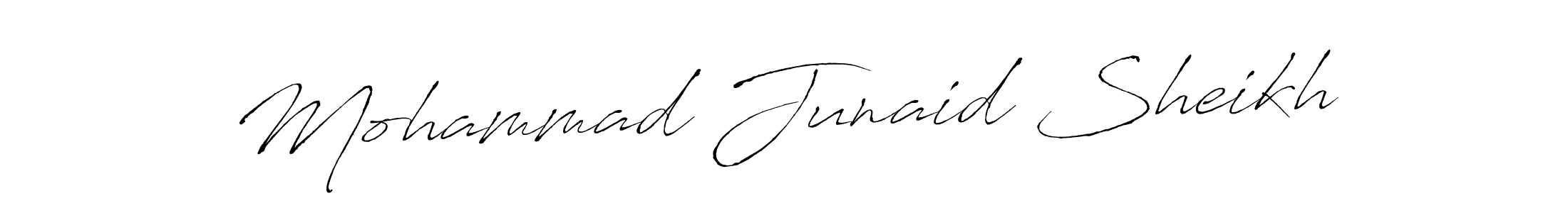 How to make Mohammad Junaid Sheikh signature? Antro_Vectra is a professional autograph style. Create handwritten signature for Mohammad Junaid Sheikh name. Mohammad Junaid Sheikh signature style 6 images and pictures png