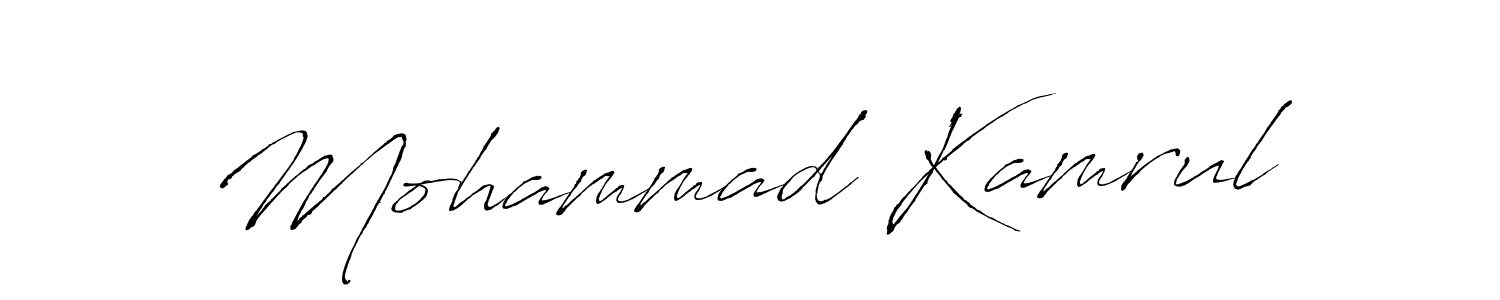 Mohammad Kamrul stylish signature style. Best Handwritten Sign (Antro_Vectra) for my name. Handwritten Signature Collection Ideas for my name Mohammad Kamrul. Mohammad Kamrul signature style 6 images and pictures png