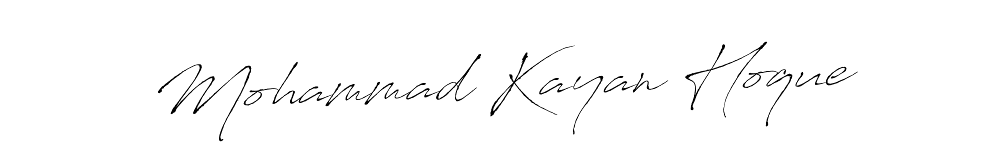 How to make Mohammad Kayan Hoque signature? Antro_Vectra is a professional autograph style. Create handwritten signature for Mohammad Kayan Hoque name. Mohammad Kayan Hoque signature style 6 images and pictures png