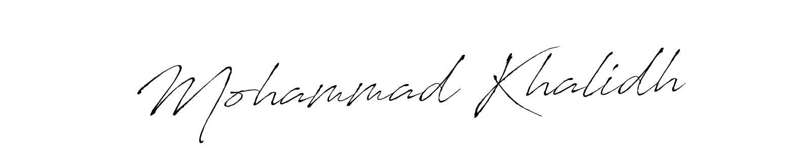 Use a signature maker to create a handwritten signature online. With this signature software, you can design (Antro_Vectra) your own signature for name Mohammad Khalidh. Mohammad Khalidh signature style 6 images and pictures png