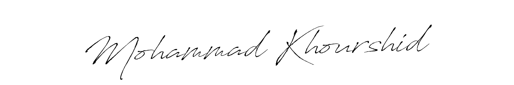 Create a beautiful signature design for name Mohammad Khourshid. With this signature (Antro_Vectra) fonts, you can make a handwritten signature for free. Mohammad Khourshid signature style 6 images and pictures png