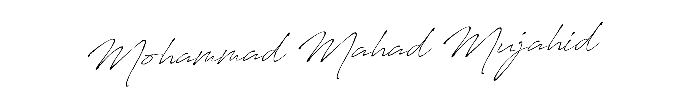 Mohammad Mahad Mujahid stylish signature style. Best Handwritten Sign (Antro_Vectra) for my name. Handwritten Signature Collection Ideas for my name Mohammad Mahad Mujahid. Mohammad Mahad Mujahid signature style 6 images and pictures png