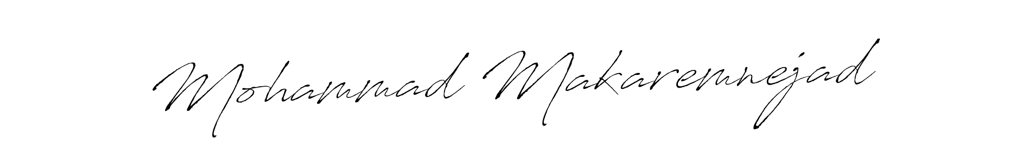 Create a beautiful signature design for name Mohammad Makaremnejad. With this signature (Antro_Vectra) fonts, you can make a handwritten signature for free. Mohammad Makaremnejad signature style 6 images and pictures png