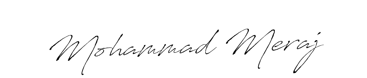 Mohammad Meraj stylish signature style. Best Handwritten Sign (Antro_Vectra) for my name. Handwritten Signature Collection Ideas for my name Mohammad Meraj. Mohammad Meraj signature style 6 images and pictures png