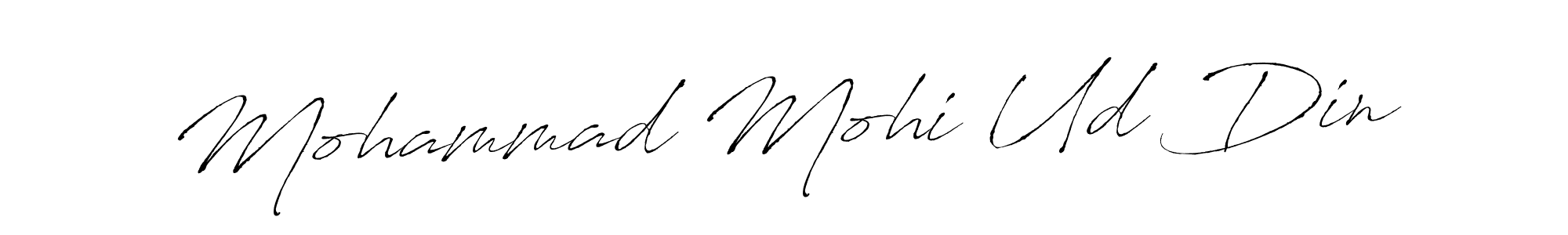 Mohammad Mohi Ud Din stylish signature style. Best Handwritten Sign (Antro_Vectra) for my name. Handwritten Signature Collection Ideas for my name Mohammad Mohi Ud Din. Mohammad Mohi Ud Din signature style 6 images and pictures png